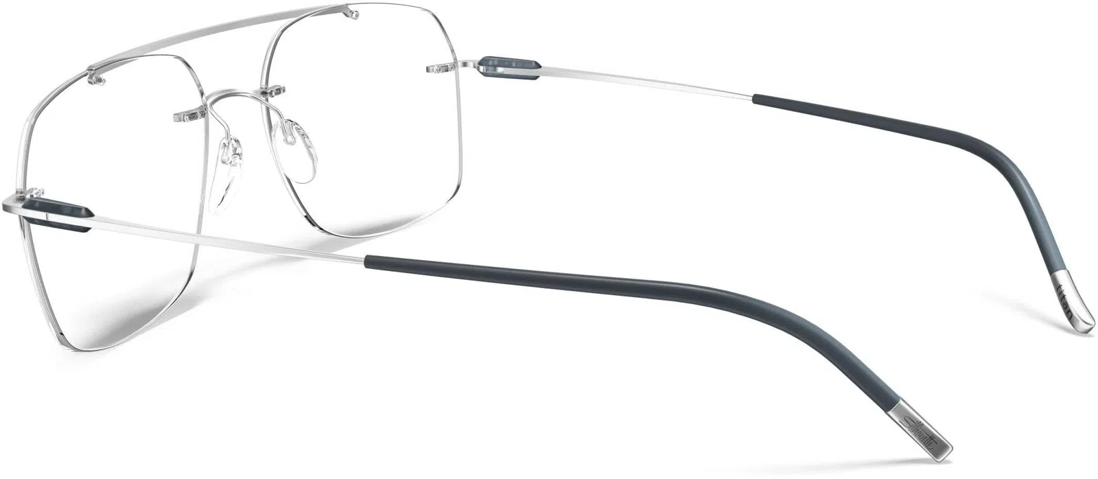 Silhouette Purist Color Groove Demo Rimless 5561 Eyeglasses - view 160